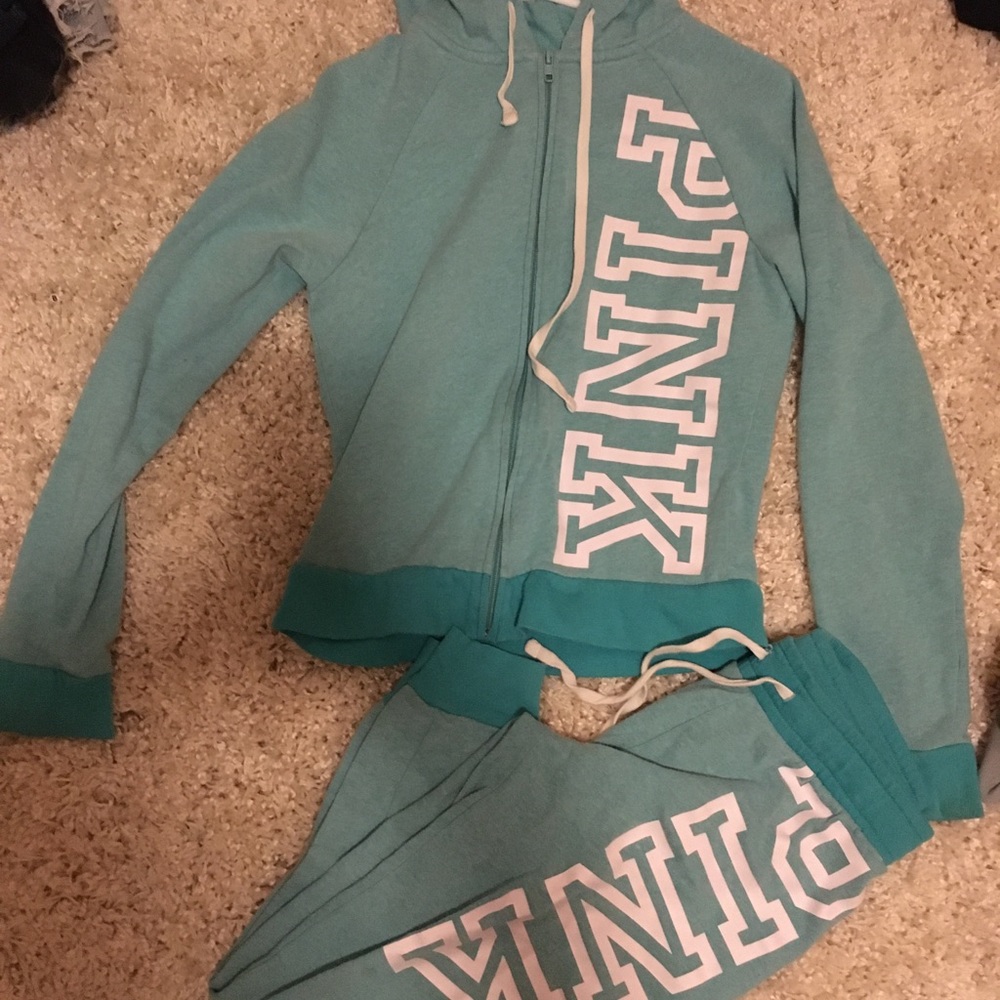 PINK turquoise matching set
